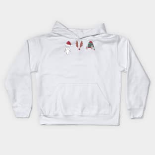 Santa, Rudolph and an Elf Walk into a bar... Kids Hoodie